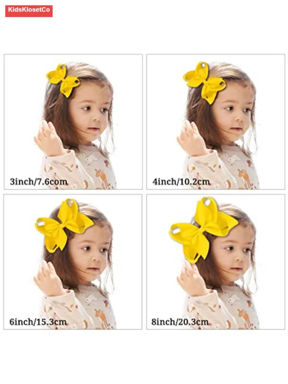 30 Pack 4 Inch Grosgrain Ribbon Hair Bows Alligator Clips Girls Toddler Kids